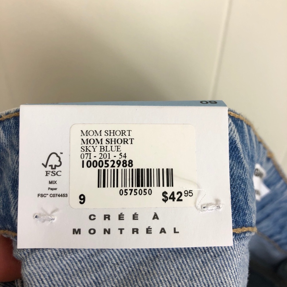 NWT Garage Mom Shorts Sky Blue Sz 29 - Picture 9 of 10